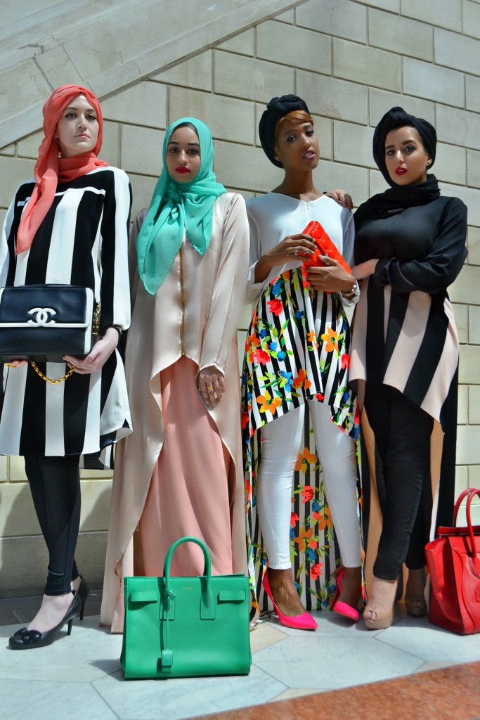 The Abaya Addict Clique rocking the Fall/Winter Collection 2015. 